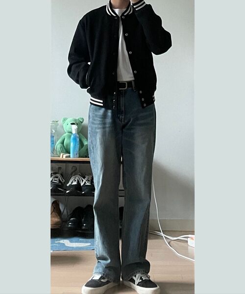 ROLLINGSTUDIOS（ローリングスタジオ）の「VARSITY JACKET WOOL BLACK（スタジャン・メンズ・その他・SMALL）」の8枚目の写真