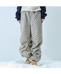 L21 DOT FLEECE PANTS(CREAM)