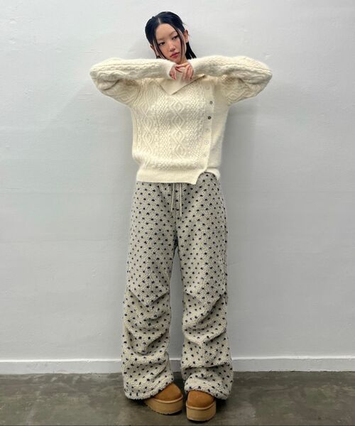 LARTIGENT(ラーティゼン)の「L21 DOT FLEECE PANTS(CREAM)(その他パンツ・レディース・その他・FREE)」の7枚目の写真