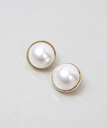 金属アレルギー対応「ieLS」ステンレス ビッグパールピアス