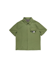 THEWARLD（ザワールド）の「PACKABLE SEERSUCKER HALF SHIRTS GREEN（シャツ/ブラウス）」