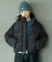 COMONINOZ（コモニノズ）の「W CORDUROY SHORT PUFFER [CHARCOAL]（ダウンジャケット/コート）」