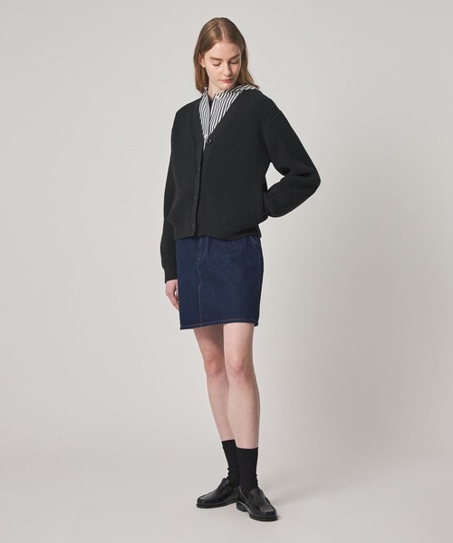 Steven Alan(スティーブンアラン)の「<Steven Alan>リリヤーン Vネック カーディガン(カーディガン/ボレロ・レディース・ライトブルー/ブラック/ベージュ・FREE)」の6枚目の写真