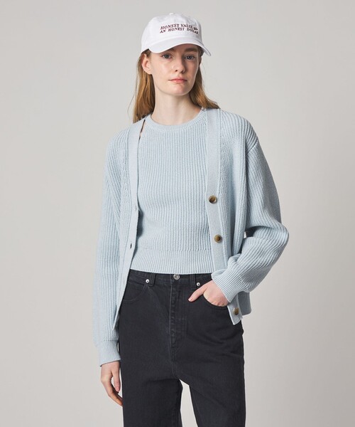 Steven Alan(スティーブンアラン)の「<Steven Alan>リリヤーン Vネック カーディガン(カーディガン/ボレロ・レディース・ライトブルー/ブラック/ベージュ・FREE)」の11枚目の写真