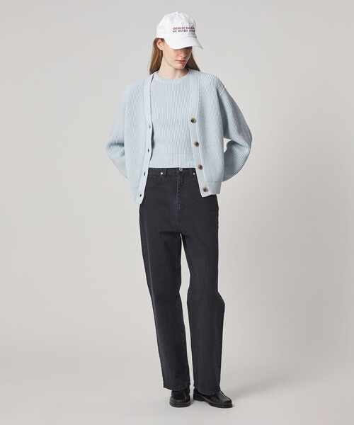Steven Alan(スティーブンアラン)の「<Steven Alan>リリヤーン Vネック カーディガン(カーディガン/ボレロ・レディース・ライトブルー/ブラック/ベージュ・FREE)」の14枚目の写真