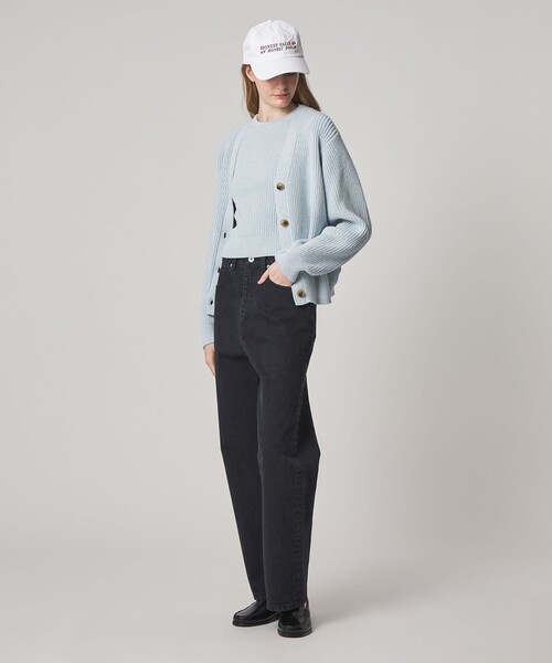 Steven Alan(スティーブンアラン)の「<Steven Alan>リリヤーン Vネック カーディガン(カーディガン/ボレロ・レディース・ライトブルー/ブラック/ベージュ・FREE)」の15枚目の写真