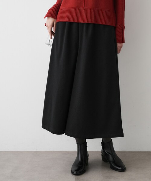 Dessin（デッサン）の「【ウエストゴム/洗える】起毛フレアシルエットパンツ（その他パンツ・レディース・ブラック/アイボリー/ブラウン系その他・03/02/01）」の8枚目の写真