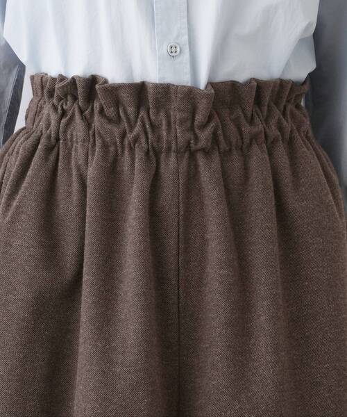 Dessin（デッサン）の「【ウエストゴム/洗える】起毛フレアシルエットパンツ（その他パンツ・レディース・ブラック/アイボリー/ブラウン系その他・03/02/01）」の19枚目の写真