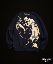 417 EDIFICE | 【CITY BOYS FC / シティボーイズFC】417別注 bad boy Sweater(ニット/セーター)