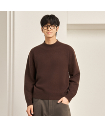 FW ウォッシャブル ソフトタッチ モックネック クロップドニット (4カラー)