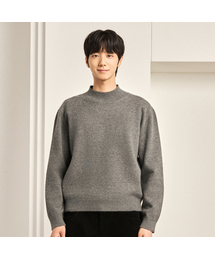 FW ウォッシャブル ソフトタッチ モックネック クロップドニット (4カラー)