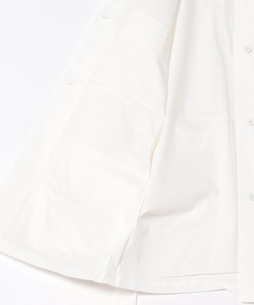 forget-me-nots（フォーゲットミーノッツ）の「SAFARI SHIRTS JKT FMN-23SS-O-001（ブルゾン・レディース・ベージュ/ホワイト・FREE）」の4枚目の写真
