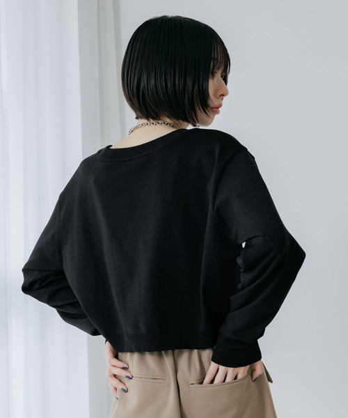 PAGEBOY（ページボーイ）の「スタッズルーズネックプルオーバー（ニット/セーター・レディース・ブラック/オフホワイト/ブルー/チャコールグレー・FREE）」の18枚目の写真