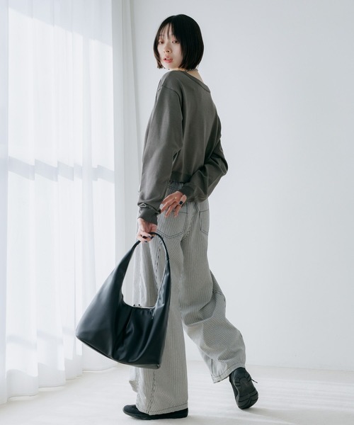 PAGEBOY（ページボーイ）の「スタッズルーズネックプルオーバー（ニット/セーター・レディース・ブラック/オフホワイト/ブルー/チャコールグレー・FREE）」の22枚目の写真