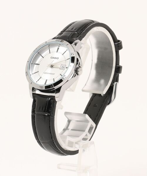 CASIO(カシオ)の「CASIO カシオ/ アナログ腕時計 日付表示 ラウンドフェイス 合成皮革バンド 日常生活用防水 /// LTP L シリーズ(アナログ腕時計・メンズ・ブラック×シルバー/シルバー×ブルー/ブラック・FREE)」の4枚目の写真