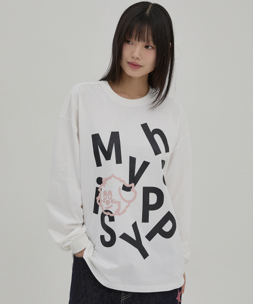 WaiKei(ワイケイ)の「MY HAPPY IS ロングスリーブTシャツ ホワイト(Tシャツ/カットソー・レディース・その他・2/1)」の5枚目の写真