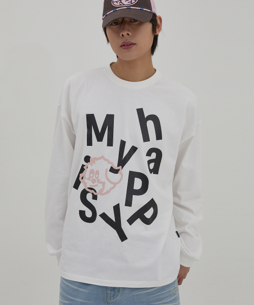 WaiKei(ワイケイ)の「MY HAPPY IS ロングスリーブTシャツ ホワイト(Tシャツ/カットソー・レディース・その他・2/1)」の6枚目の写真