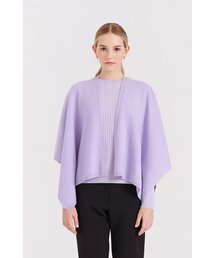 DAL（ダル）の「[ダルカシミヤ] カシミヤケープ ミディアム_ラベンダー（カーディガン/ボレロ）」