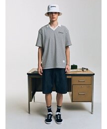 CONTEMENT（コンテメント）の「RETRO STRIPE POLO T-SHIRT（ポロシャツ）」