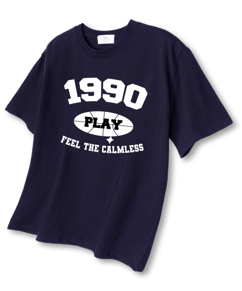 TI.GLAKE(ティーグレイク)の「1990プレイ オーバーサイズ 半袖Tシャツ ネイビー(Tシャツ/カットソー・レディース・その他・LARGE/X-LARGE/XX-LARGE)」の1枚目の写真