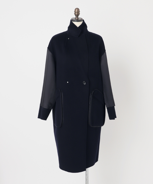 専用　HUTTON PLACE ダブルブレストコート ブラック 専用 HUTTON PLACE ダブルブレストコート ブラック