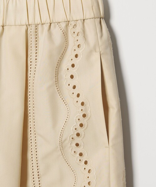 EMMEL REFINES（エメルリファインズ）の「＜EMMEL REFINES＞EM カットワーク シシュウ パンツ（その他パンツ・レディース・ナチュラル/ホワイト・M/S）」の14枚目の写真