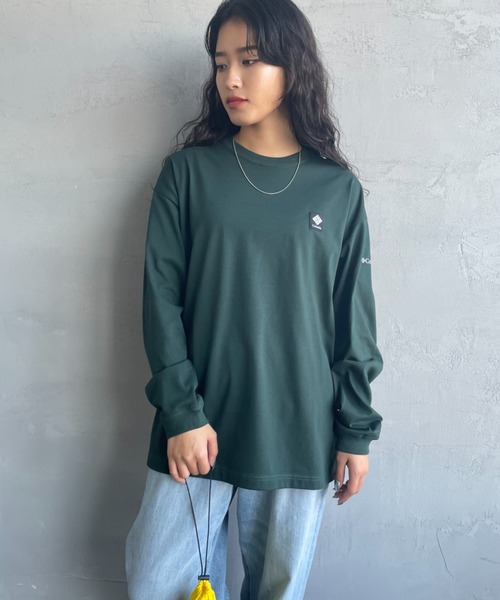 Columbia（コロンビア）の「【WEB限定】[Columbia/コロンビア] STUCK BROOK グラフィック バックプリント ロンT（Tシャツ/カットソー・レディース・ホワイト/ダークグリーン系/ブラック・M/XL/L）」の15枚目の写真