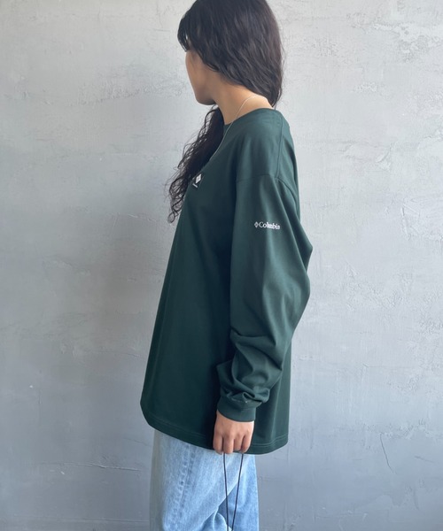 Columbia（コロンビア）の「【WEB限定】[Columbia/コロンビア] STUCK BROOK グラフィック バックプリント ロンT（Tシャツ/カットソー・レディース・ホワイト/ダークグリーン系/ブラック・M/XL/L）」の16枚目の写真