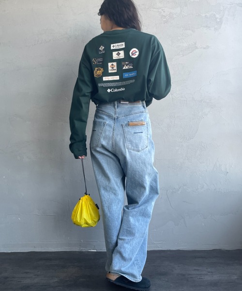 Columbia（コロンビア）の「【WEB限定】[Columbia/コロンビア] STUCK BROOK グラフィック バックプリント ロンT（Tシャツ/カットソー・レディース・ホワイト/ダークグリーン系/ブラック・M/XL/L）」の14枚目の写真