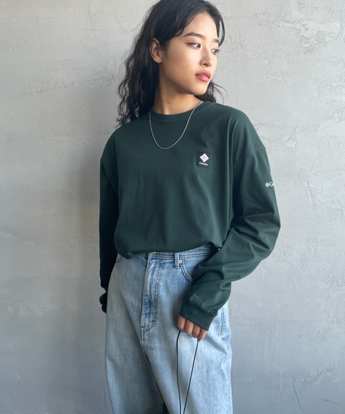 Columbia（コロンビア）の「【WEB限定】[Columbia/コロンビア] STUCK BROOK グラフィック バックプリント ロンT（Tシャツ/カットソー・レディース・ホワイト/ダークグリーン系/ブラック・M/XL/L）」の11枚目の写真