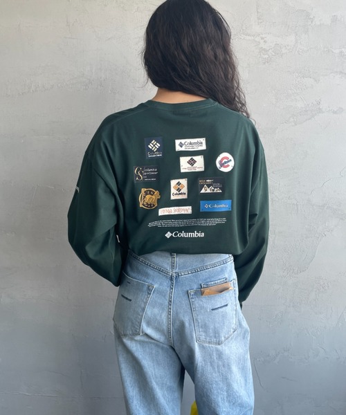Columbia（コロンビア）の「【WEB限定】[Columbia/コロンビア] STUCK BROOK グラフィック バックプリント ロンT（Tシャツ/カットソー・レディース・ホワイト/ダークグリーン系/ブラック・M/XL/L）」の12枚目の写真