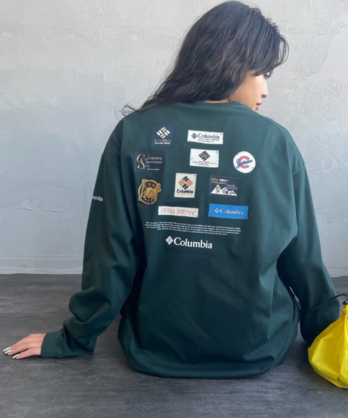 Columbia（コロンビア）の「【WEB限定】[Columbia/コロンビア] STUCK BROOK グラフィック バックプリント ロンT（Tシャツ/カットソー・レディース・ホワイト/ダークグリーン系/ブラック・M/XL/L）」の10枚目の写真