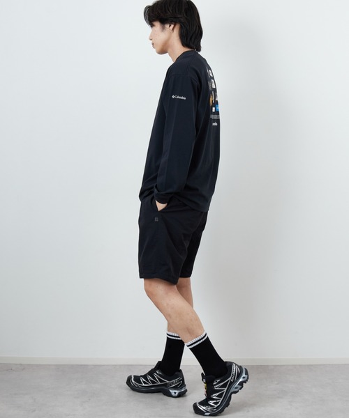 Columbia（コロンビア）の「【WEB限定】[Columbia/コロンビア] STUCK BROOK グラフィック バックプリント ロンT（Tシャツ/カットソー・レディース・ホワイト/ダークグリーン系/ブラック・M/XL/L）」の5枚目の写真