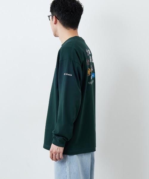 Columbia（コロンビア）の「【WEB限定】[Columbia/コロンビア] STUCK BROOK グラフィック バックプリント ロンT（Tシャツ/カットソー・レディース・ホワイト/ダークグリーン系/ブラック・M/XL/L）」の22枚目の写真