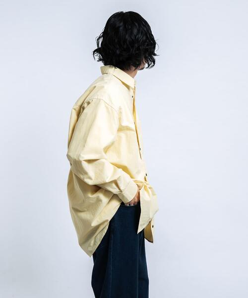 EKAL(エカル)の「『UR TECH』ナイロンタッサーロングスリーブシャツ(シャツ/ブラウス・メンズ・ライトブルー/グリーン系その他/ネイビー/イエロー/グレー・X-LARGE/LARGE/MEDIUM)」の7枚目の写真