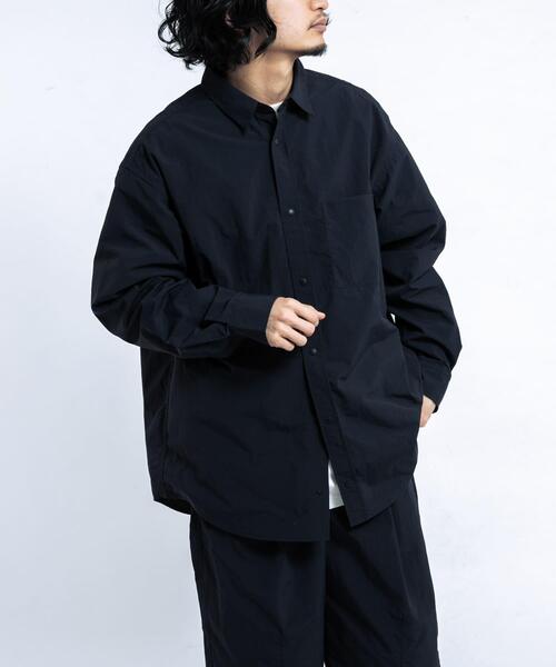 EKAL(エカル)の「『UR TECH』ナイロンタッサーロングスリーブシャツ(シャツ/ブラウス・メンズ・ライトブルー/グリーン系その他/ネイビー/イエロー/グレー・X-LARGE/LARGE/MEDIUM)」の18枚目の写真