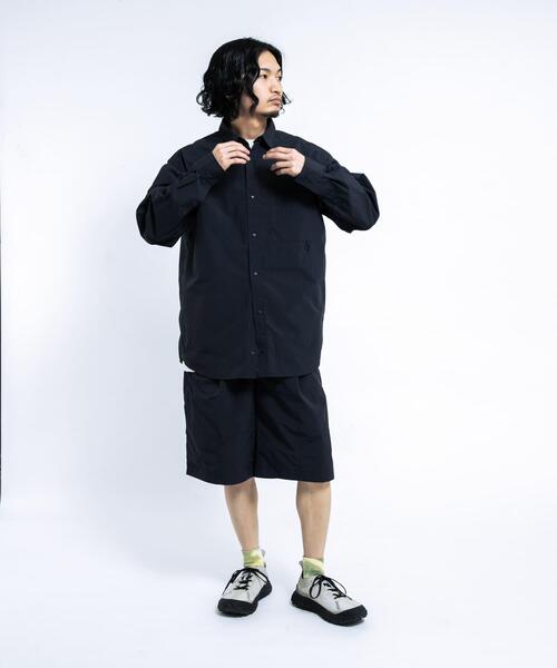 EKAL(エカル)の「『UR TECH』ナイロンタッサーロングスリーブシャツ(シャツ/ブラウス・メンズ・ライトブルー/グリーン系その他/ネイビー/イエロー/グレー・X-LARGE/LARGE/MEDIUM)」の21枚目の写真