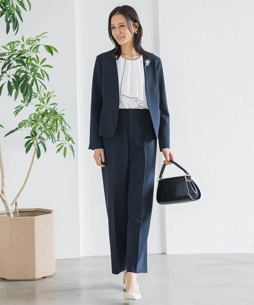 LAUTREAMONT（ロートレアモン）の「トリクシオンワイドパンツ≪セットアップ対応/手洗い可能≫（その他パンツ・レディース・ネイビー/ブラック・7号/11号/9号）」の8枚目の写真