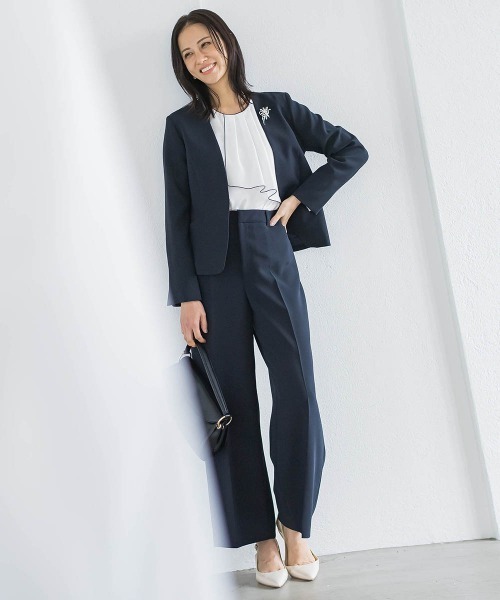 LAUTREAMONT（ロートレアモン）の「トリクシオンワイドパンツ≪セットアップ対応/手洗い可能≫（その他パンツ・レディース・ネイビー/ブラック・7号/11号/9号）」の9枚目の写真