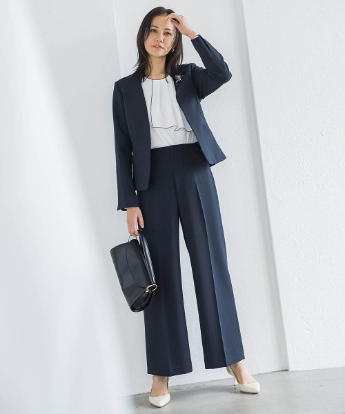 LAUTREAMONT（ロートレアモン）の「トリクシオンワイドパンツ≪セットアップ対応/手洗い可能≫（その他パンツ・レディース・ネイビー/ブラック・7号/11号/9号）」の11枚目の写真