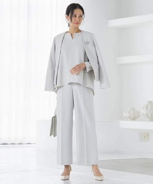 トリクシオンワイドパンツ≪セットアップ対応/手洗い可能≫（その他