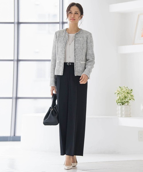 LAUTREAMONT（ロートレアモン）の「トリクシオンワイドパンツ≪セットアップ対応/手洗い可能≫（その他パンツ・レディース・ネイビー/ブラック・7号/11号/9号）」の13枚目の写真