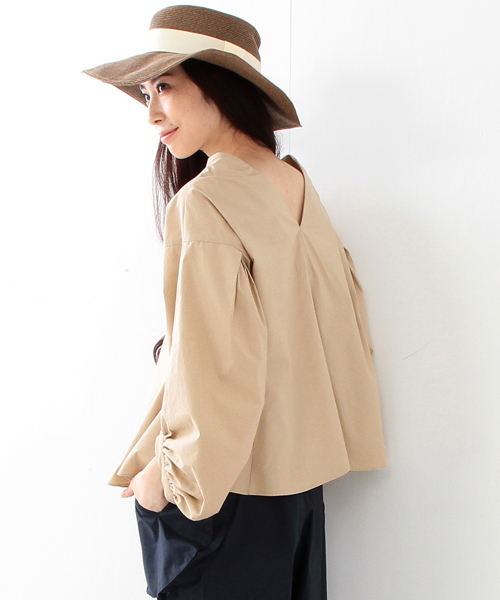 Ray BEAMS（レイビームス）の「◇RBS / バルーンスリーブ フレア プルオーバー（シャツ/ブラウス・レディース・ホワイト/ベージュ・ONE SIZE）」の17枚目の写真