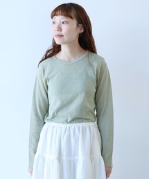 bulle de savon | hana×mesh ジャカード 長袖プルオーバー(Tシャツ/カットソー)