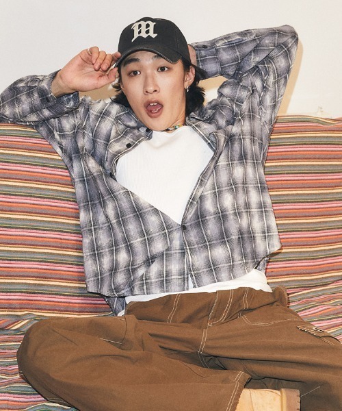 MAHAGRID（マハグリッド）の「mahagrid 『mahagrid/マハグリッド』 Vintage-Washed M Cap/ヴィンテージウォッシュMキャップ（キャップ・レディース・ブラック・FREE）」の5枚目の写真