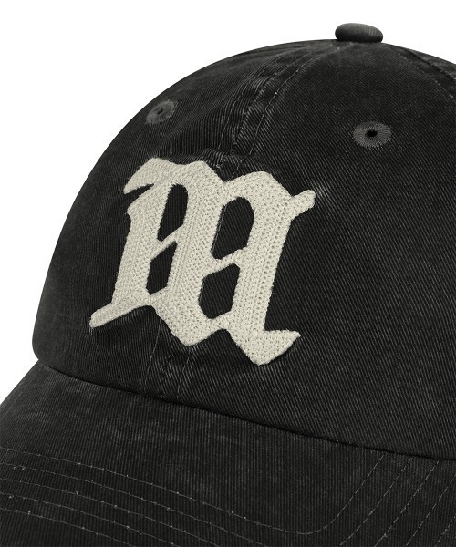MAHAGRID（マハグリッド）の「mahagrid 『mahagrid/マハグリッド』 Vintage-Washed M Cap/ヴィンテージウォッシュMキャップ（キャップ・レディース・ブラック・FREE）」の8枚目の写真