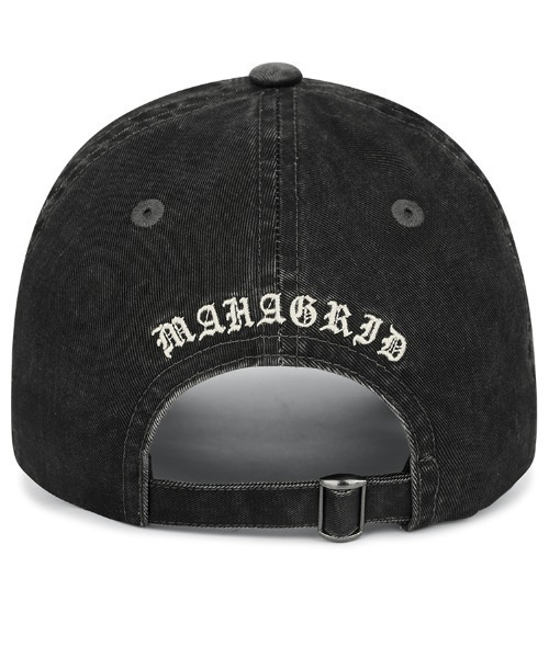 MAHAGRID（マハグリッド）の「mahagrid 『mahagrid/マハグリッド』 Vintage-Washed M Cap/ヴィンテージウォッシュMキャップ（キャップ・レディース・ブラック・FREE）」の9枚目の写真