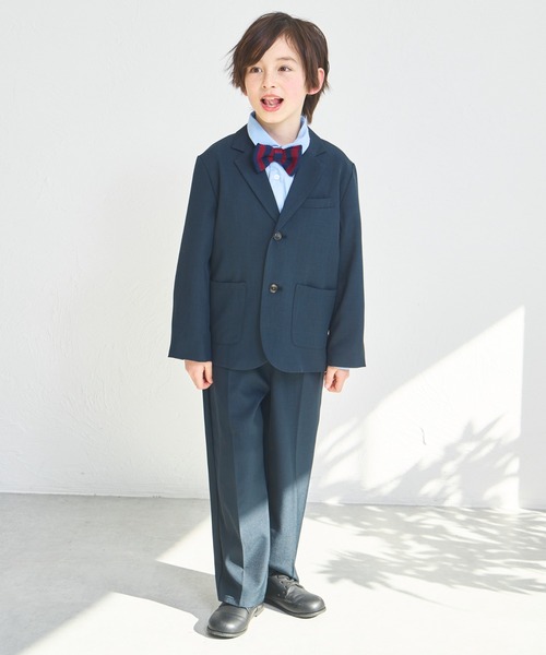 pairmanon（ペアマノン）の「【オケージョン対応】ユニセックス テーラード セットアップ（スーツセット・キッズ・グレー系その他/ネイビー・100/110/120/130/140/150）」の2枚目の写真
