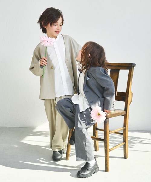 セール】【オケージョン対応】ユニセックス テーラード セットアップ