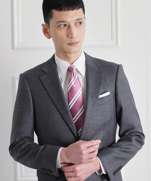 TAKEO KIKUCHI(タケオキクチ)の「【タンザワシルク】フレスコストライプ(ネクタイ・メンズ・ピンク系その他/グリーン系その他4/ダークブラウン系2/ネイビー系2/ブルー系7・00)」の12枚目の写真